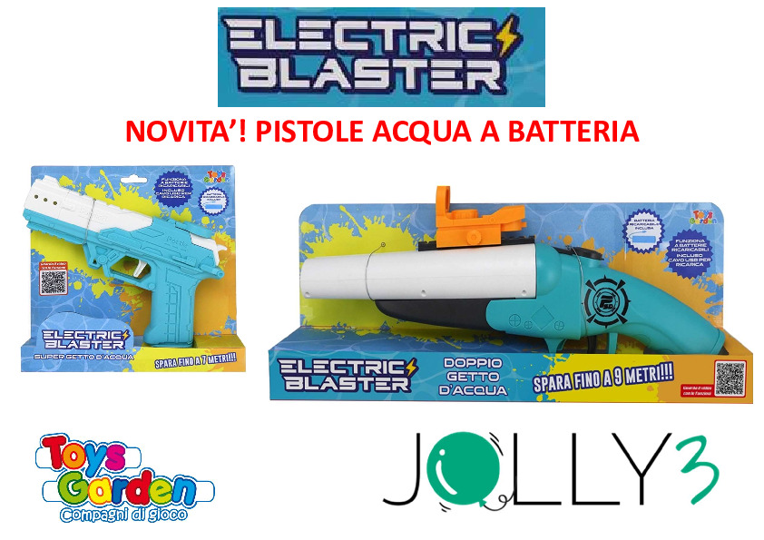 ELECTRIC BLASTER PISTOLE ACQUA A BATTERIA