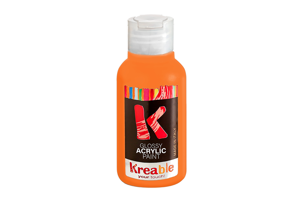 FLACONE ACRILICO 100ML ARANCIONE