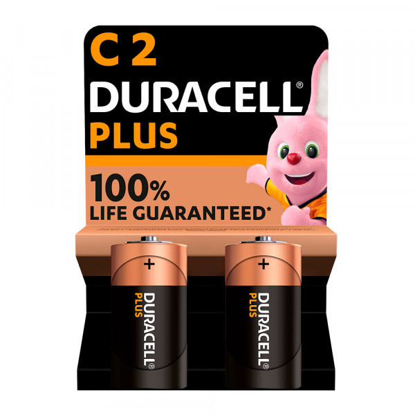 PILA DURACELL1/2 TORCIA C PLUS BL.2