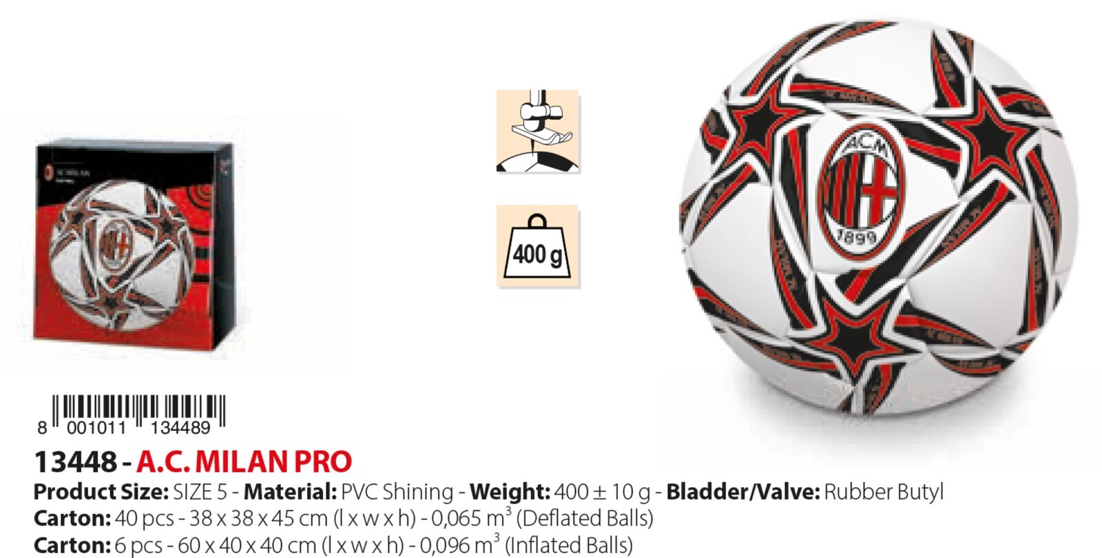 PALLONE A.C. MILAN PRO