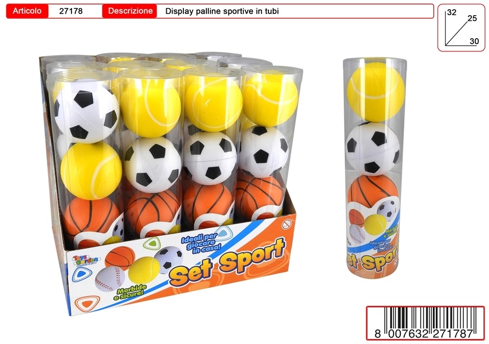 SET PALLE SPORTIVE SPUGNA