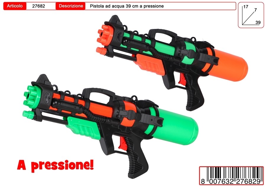 FUCILE ACQUA  A PRESSIONE 39 CM