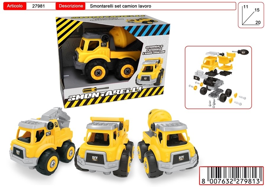 SMONTARELLI SET CAMION LAVORO