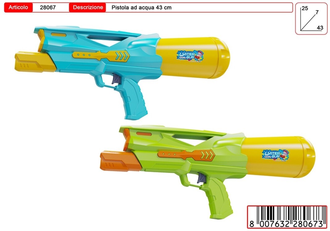 PISTOLA AD ACQUA 43CM 