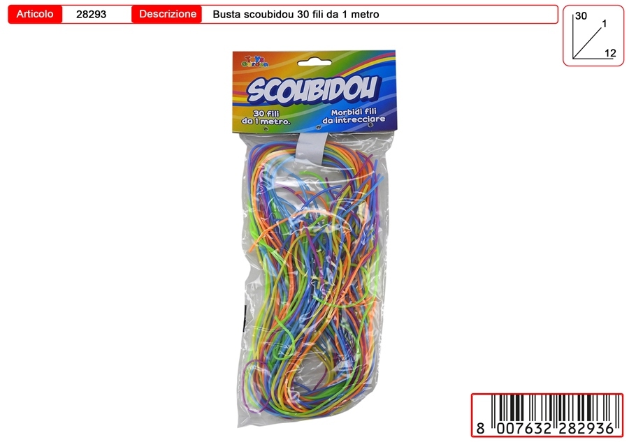 SCOUBIDOU 30 FILI DA CM 100