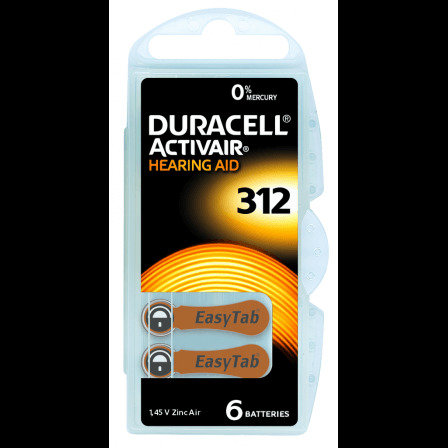 PILA DURACELL ACUSTICA DA312N BL6       