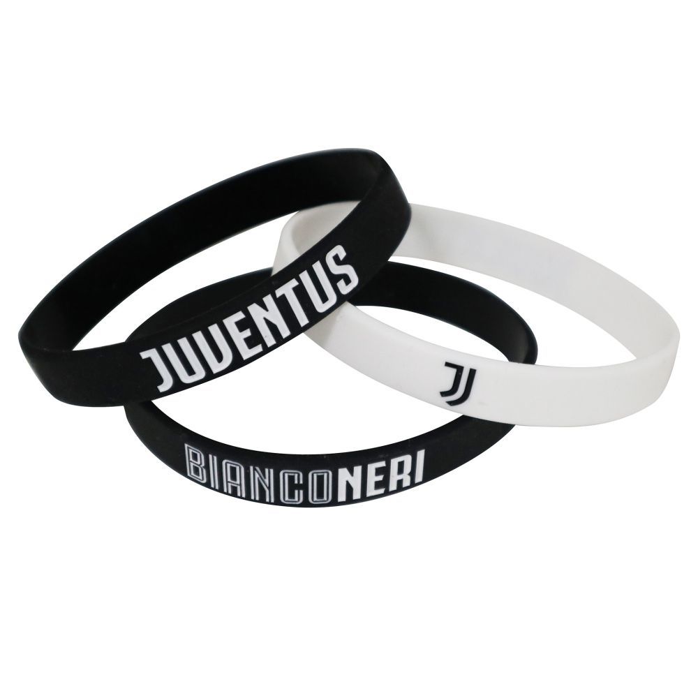 SET BRACCIALI SILICONI JUVENTUS