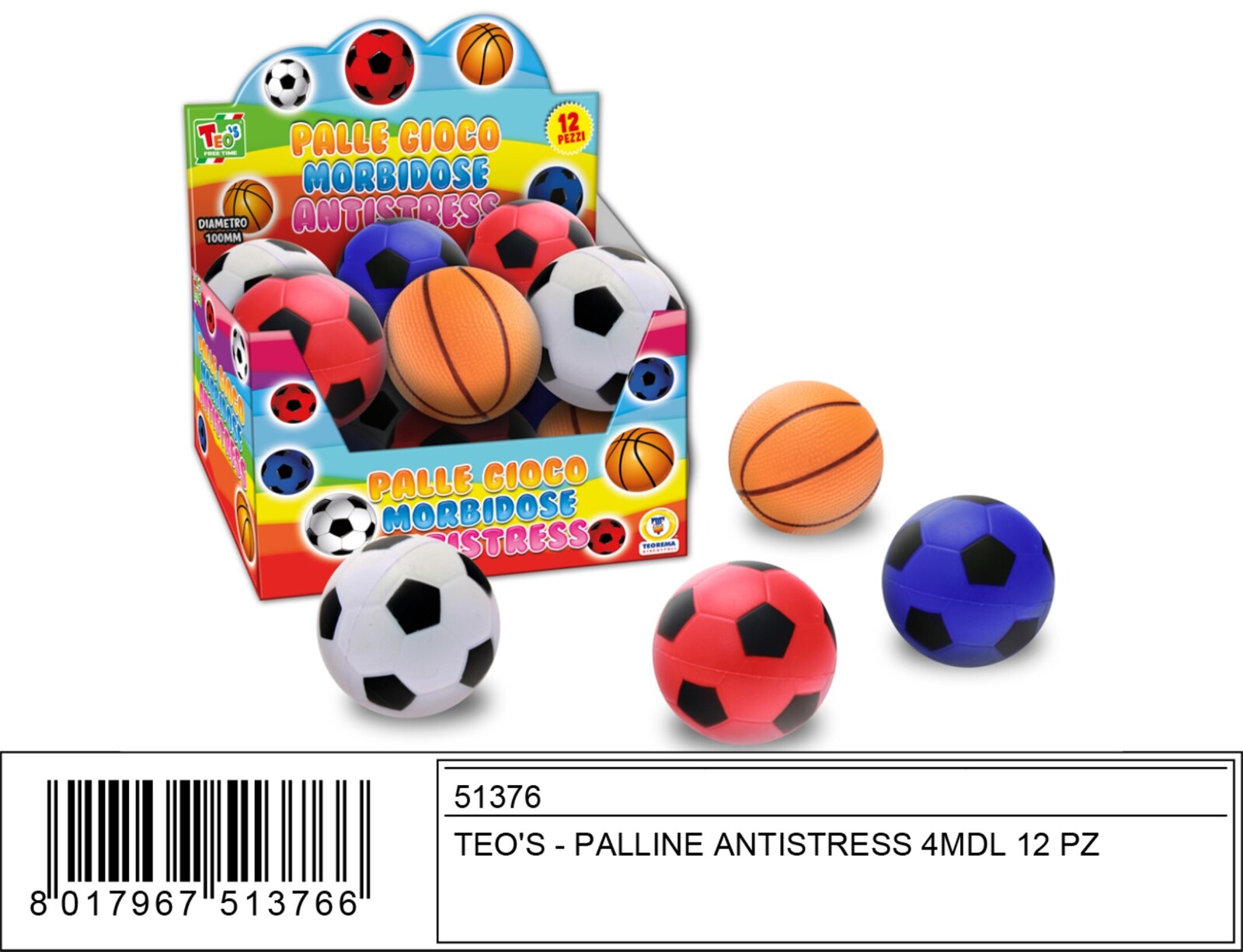 PALLINE SPORT ANTISTRESS CF. 12