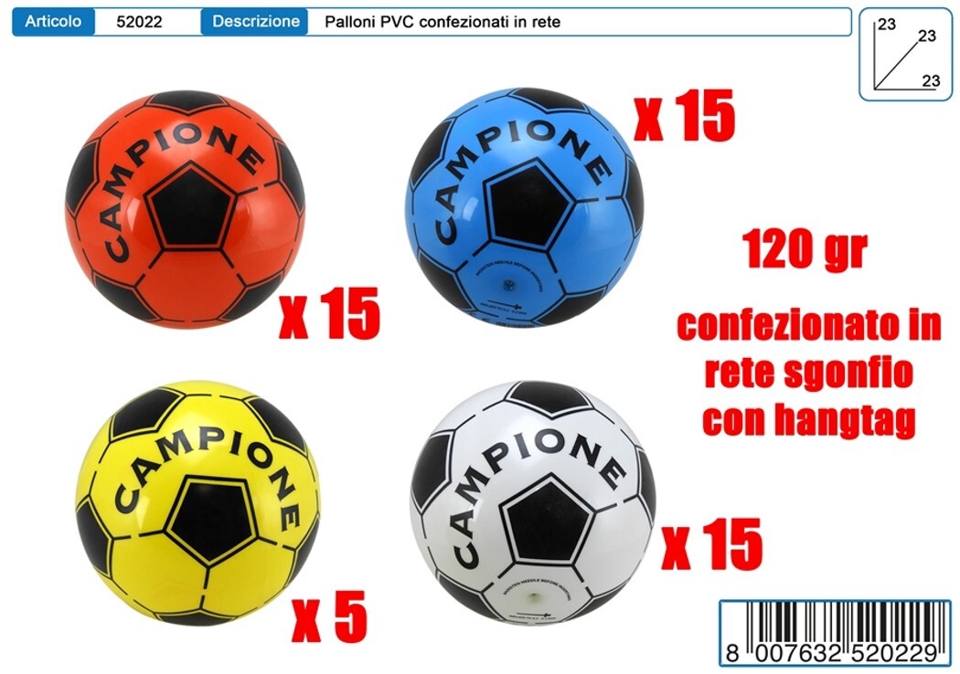 PALLONE CAMPIONE 23 CM