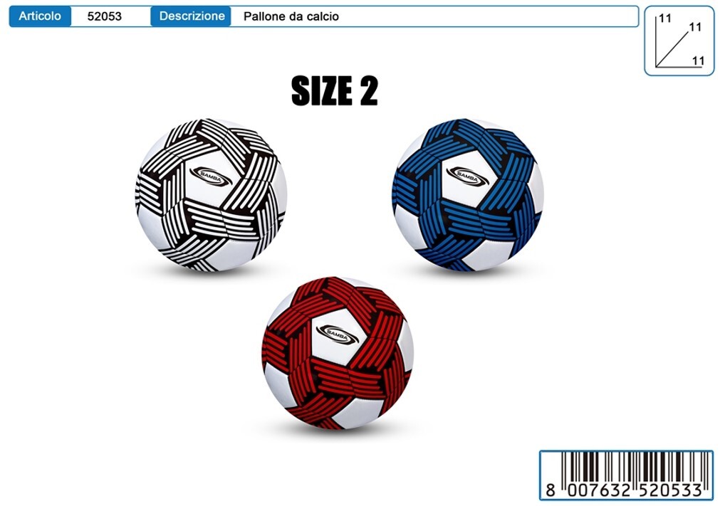 PALLONE DA CALCIO SIZE 2