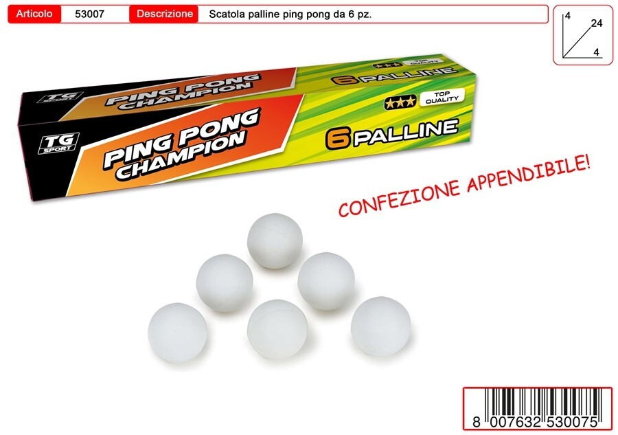 CF.6 PALLINE PINGPONG 