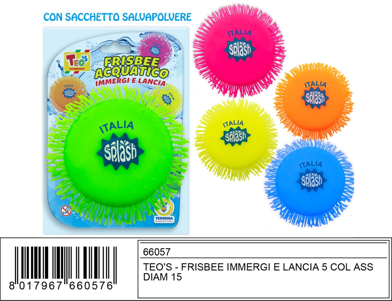 FRISBEE IMMERGI E LANCIA 