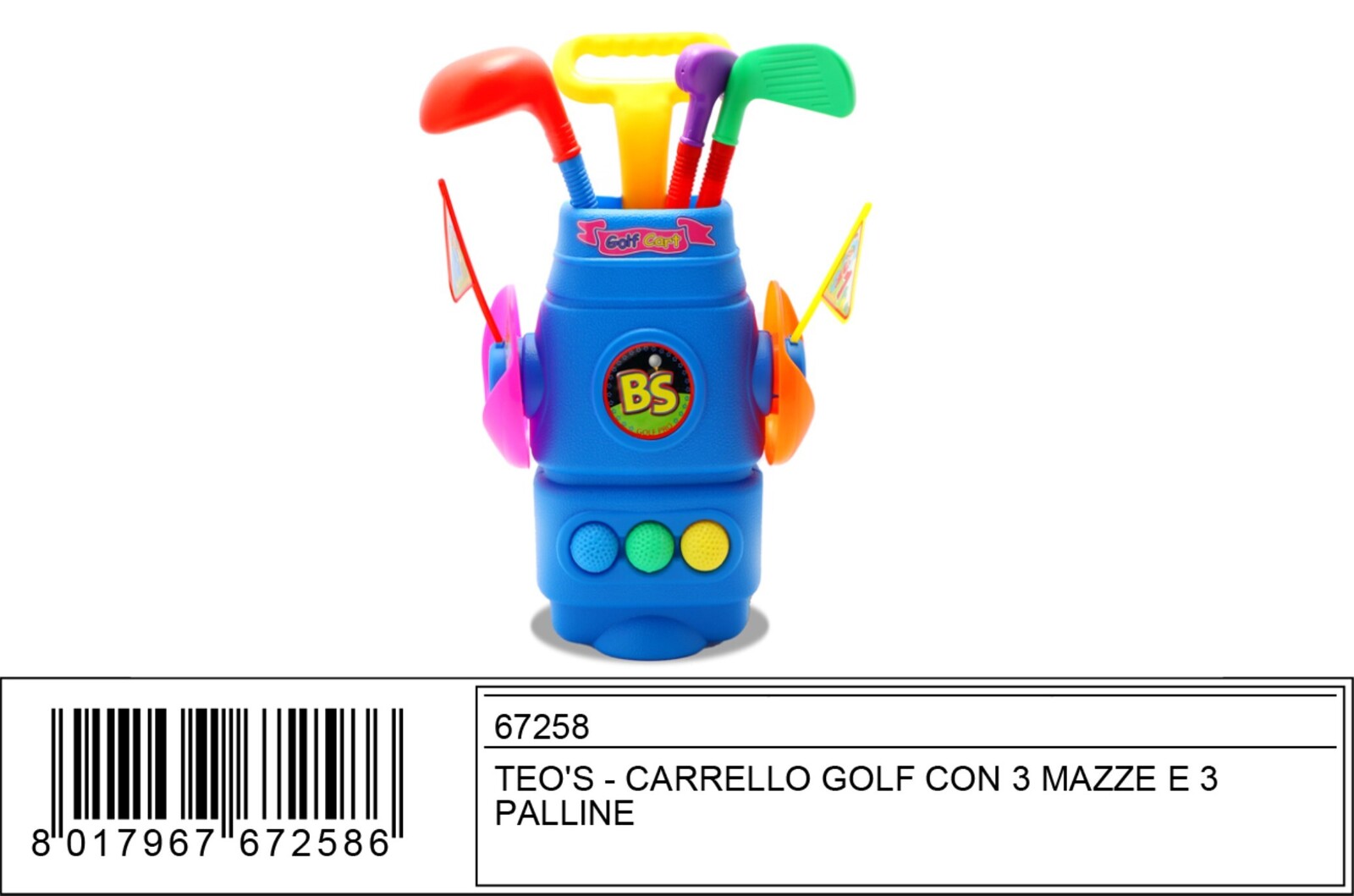 CARRELLO GOLF C/3 MAZZE 
