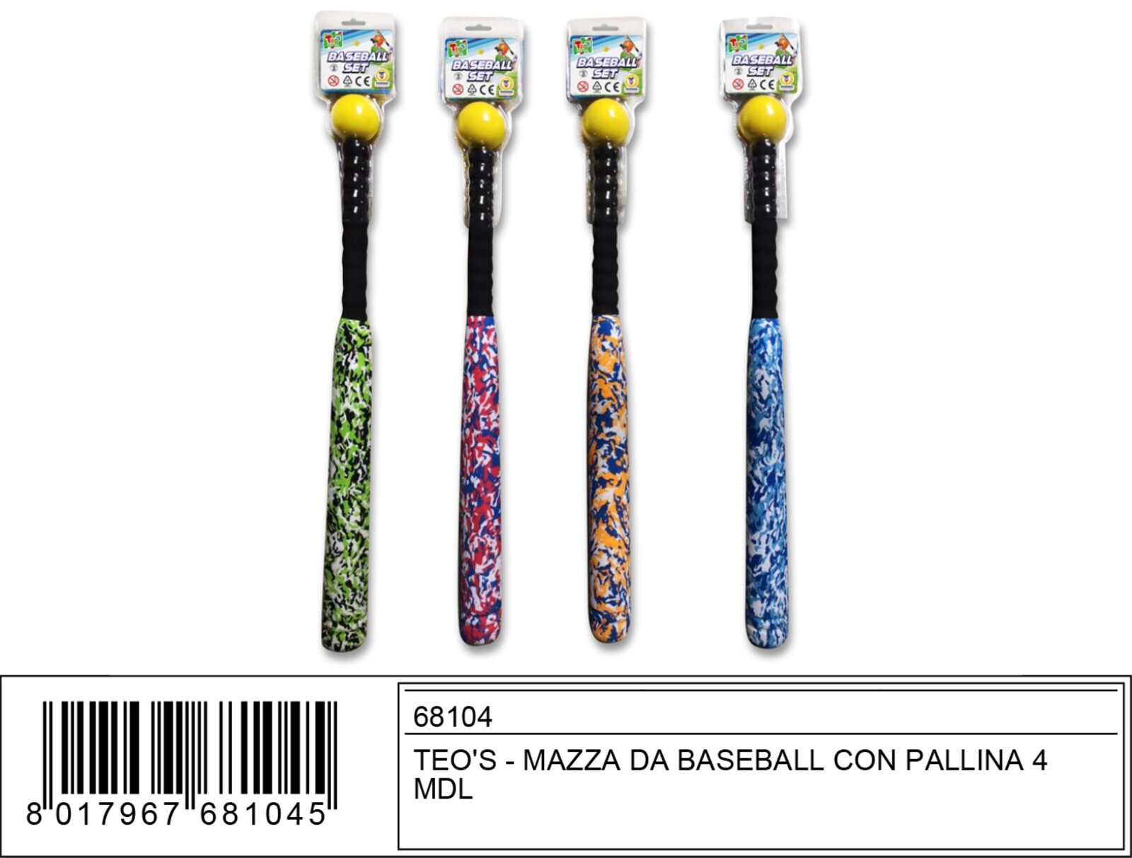 MAZZA DA BASEBALL C/PALLINA 
