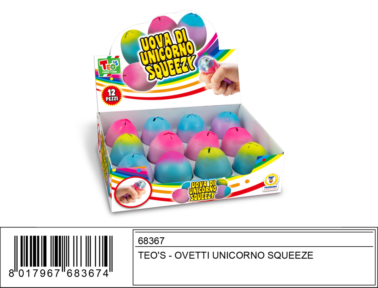 OVETTI UNICORNO SQUEEZE PZ.12