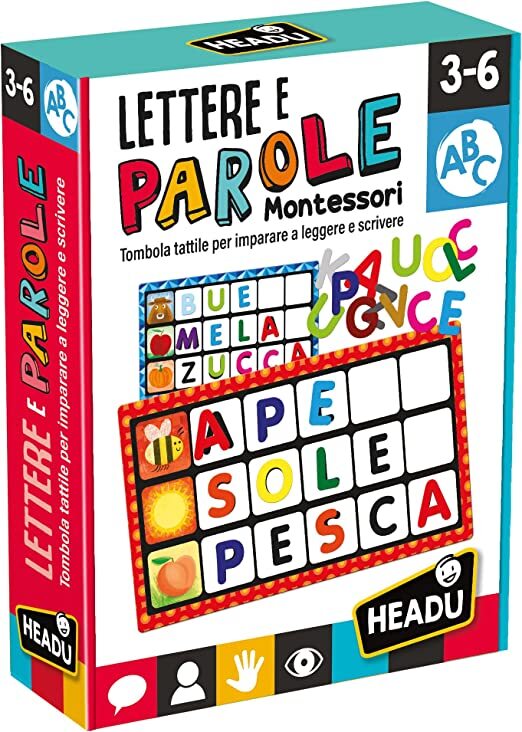 MONTESSORI MAXI TOMBOLA LETTERE E PAROLE