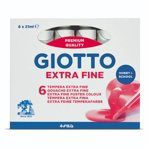 TEMPERA  GIOTTO 21ML BIANCO 6PZ