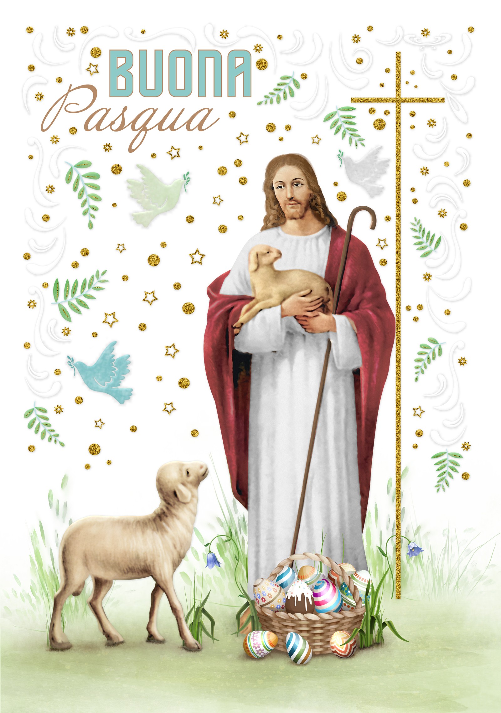 *******SC.12 BIGLIETTO PASQUA SACRA
