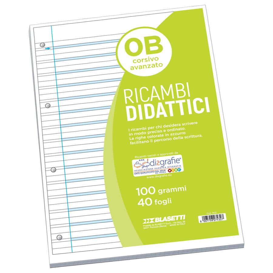 RICAMBIO RINF. A4  DISGRAFICI 100 GR  B