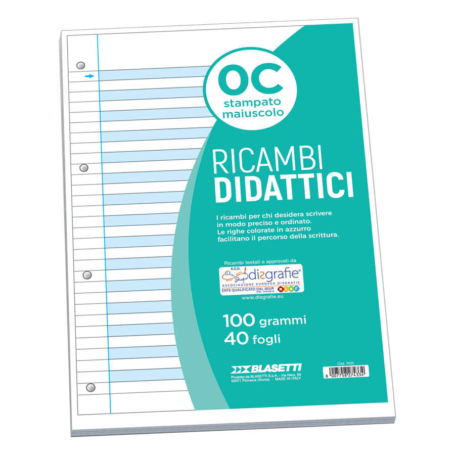 RICAMBIO RINF. A4  DISGRAFICI 100GR C