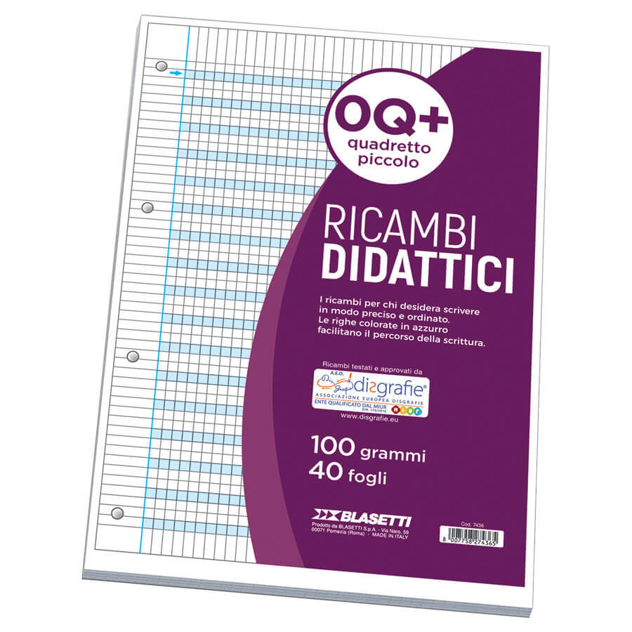 RICAMBI RINF. A4 DISGRAFICI 100GR Q+