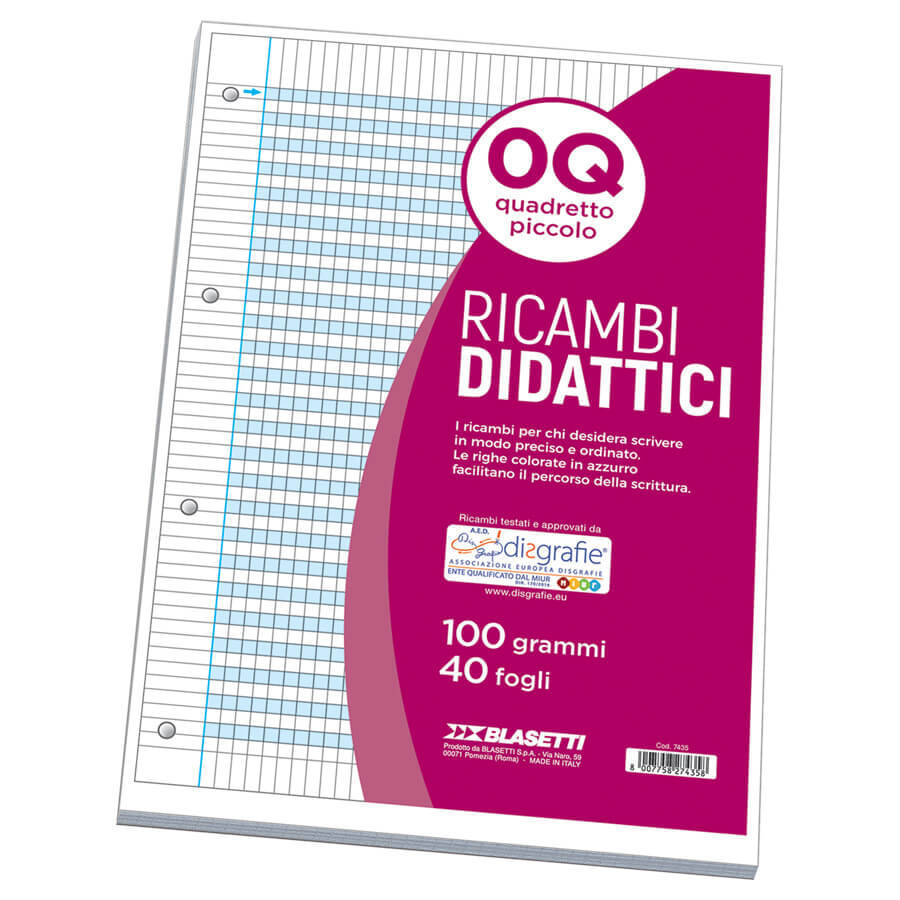 RICAMBI RINF. A4  DISGRAFICI 100GR Q