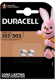 PILA DURACELL SILVER D357 B2