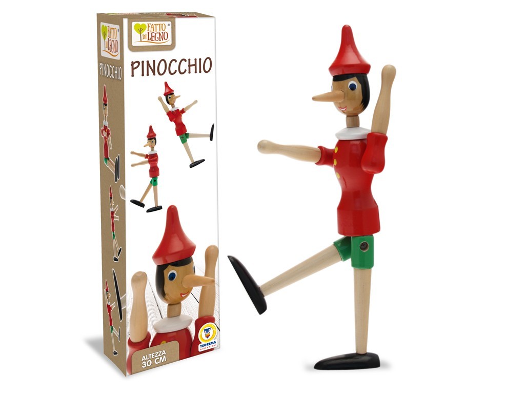 FATTO DI LEGNO - PINOCCHIO H.30CM