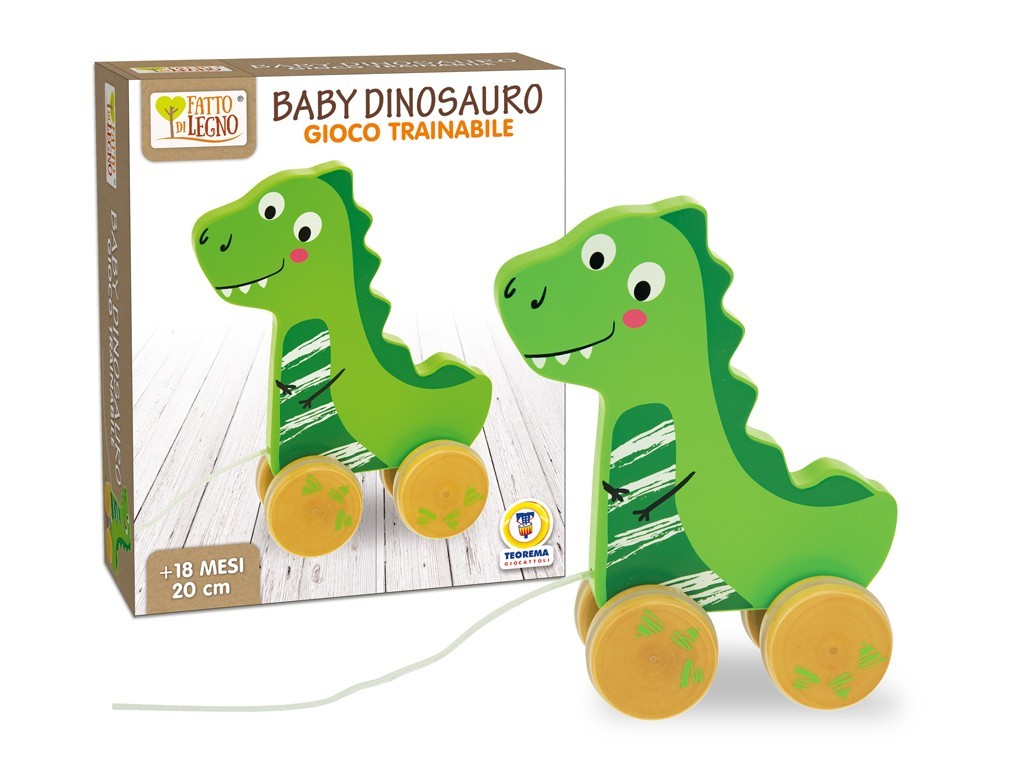 FATTO DI LEGNO PUZZLE BABY DINOSAURO