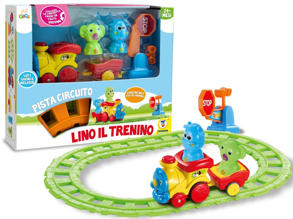 GOGO PISTA TRENINO PROIETTORE LUCI SUONI