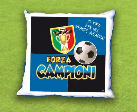 CUSCINO 40X40 ULTRAS NEROAZZURRO  