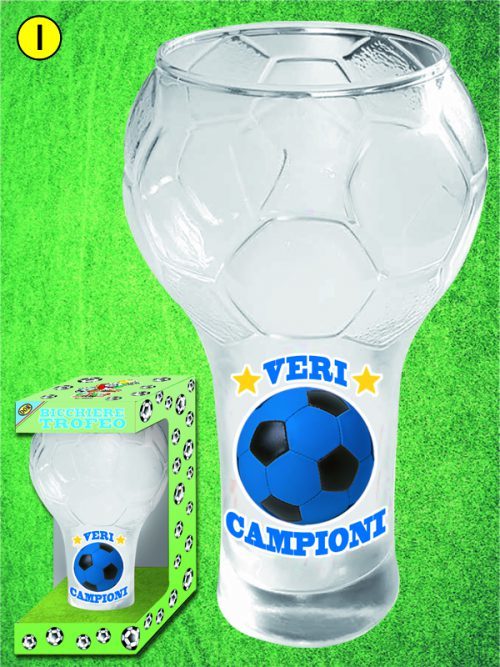 BICCHIERE TROFEO ULTRAS NEROAZZURRO  