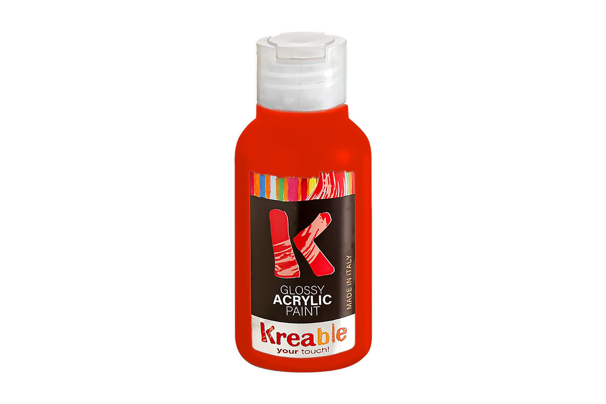 FLACONE ACRILICO 100ML ROSSO CARMINIO