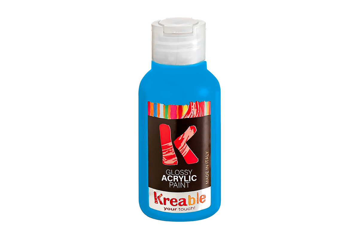 FLACONE ACRILICO 100ML BLU CYAN