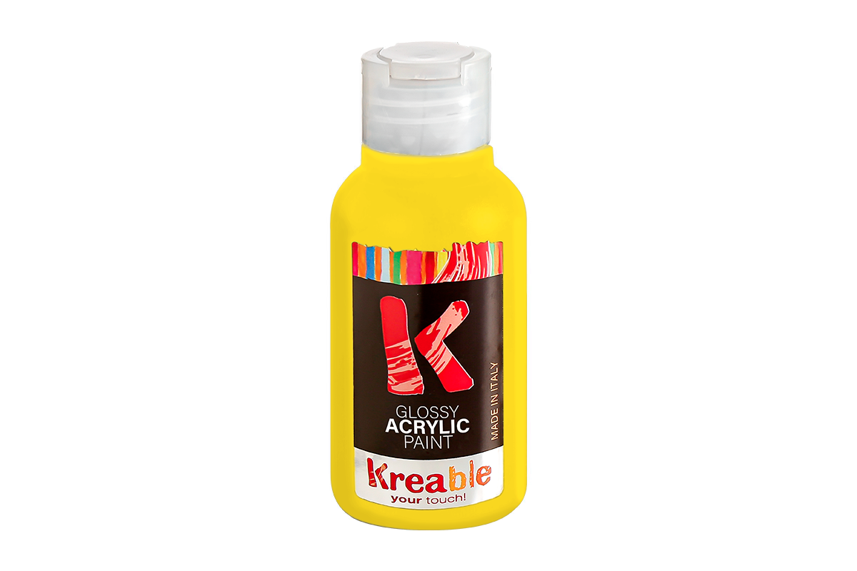 FLACONE ACRILICO 100ML GIALLO PRIMARIO