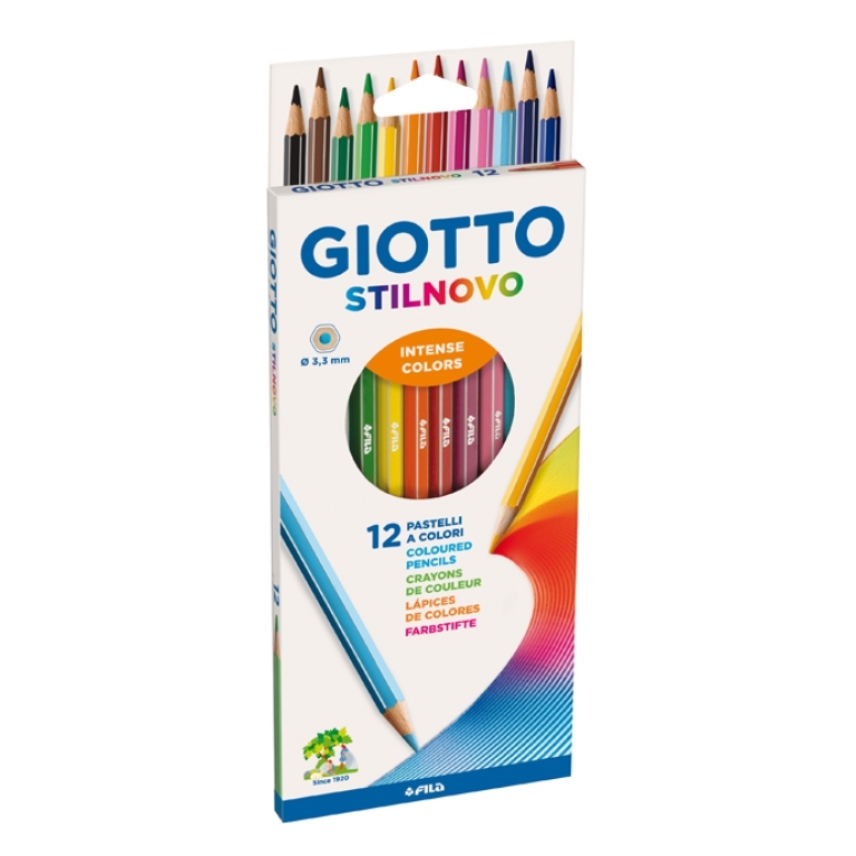 PASTELLO GIOTTO STILNOVO 12 COLORI